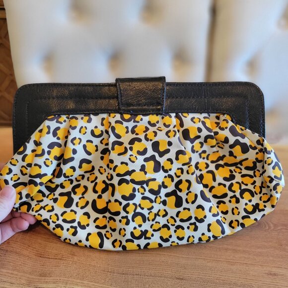 Y2K Leopard Print Clutch 13" X 8" - Picture 2 of 5
